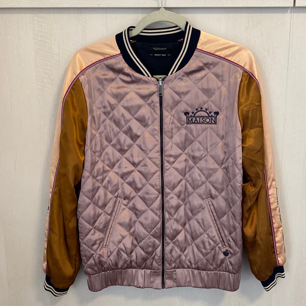 Reversible Scotch & Soda insulated baseball jacket